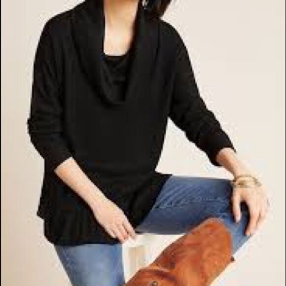 🌟ANTHROPOLOGIE Maeve Addie Ruffled Hacci Pullover🌟 - Picture 2 of 14